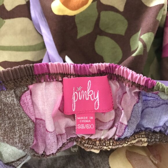 6/$25 Girls 6 Floral Halter Dress - Picture 6 of 7